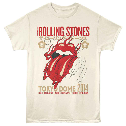 Rolling Stones Tokyo Dome 2014 Natural T-Shirt