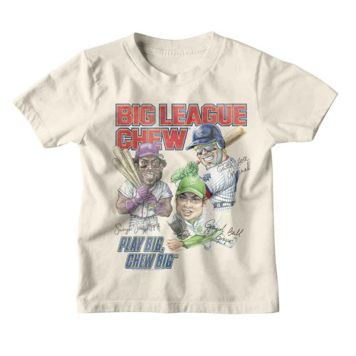 Big League Chew Player Flavors Natural Youth T-Shirt