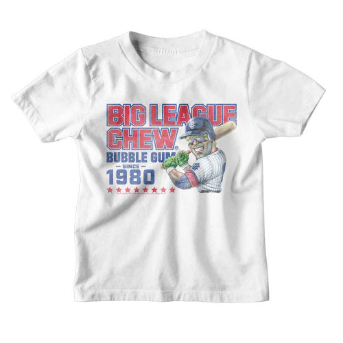 Big League Chew Slugger 1980 White Youth T-Shirt