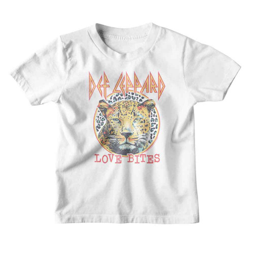Def Leppard Love Bites White Youth T-Shirt