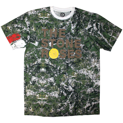 The Stone Roses Unisex Sublimation T-Shirt Album Cover (White)