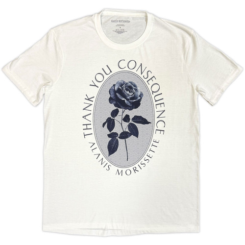 Alanis Morissette Unisex T-Shirt Rose (White)