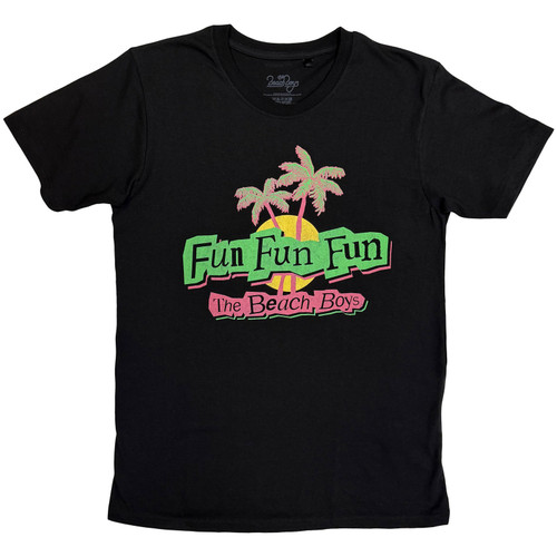 Beach Boys Unisex T-Shirt Fun (Black)