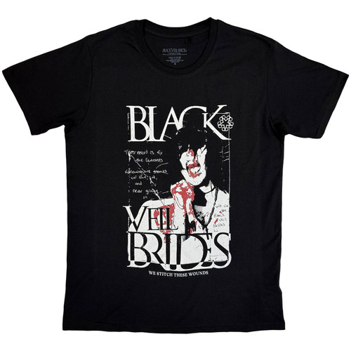 Black Veil Brides Unisex T-Shirt Stitch These Wounds (Black)