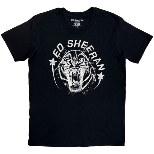 Ed Sheeran Unisex T-Shirt Tiger (Black)