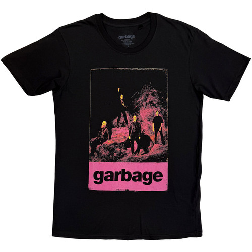 Garbage Unisex T-Shirt Neon Band (Black)