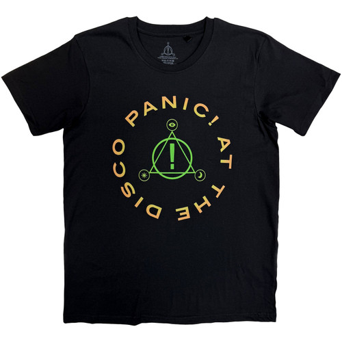 Panic At The Disco Unisex T-Shirt Triangle Circle (Black)