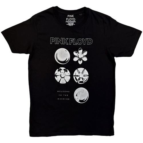 Pink Floyd Unisex T-Shirt Flowers (Black)