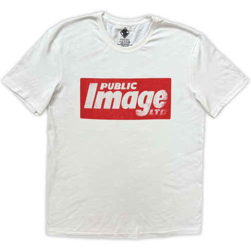 PIL (Public Image Ltd) Unisex T-Shirt News Logo (White)