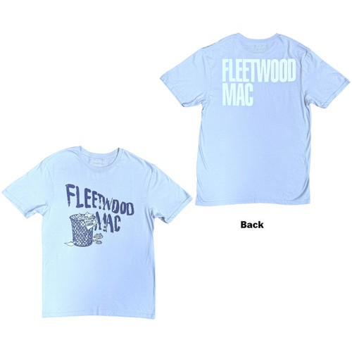 Fleetwood Mac Unisex T-Shirt London (Light Blue) (Back Print)