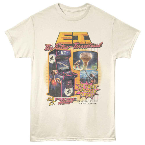 E.T. The Extra Terrestrial Arcade Natural T-Shirt