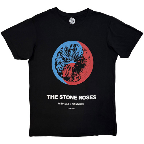 The Stone Roses Unisex Carbon T-Shirt Wembley (Black)