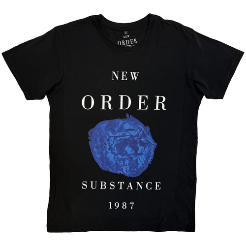 New Order Unisex Carbon T-Shirt Substance 1987 (Black)