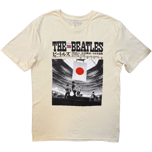 The Beatles Unisex T-Shirt At the Budokan (Off White)