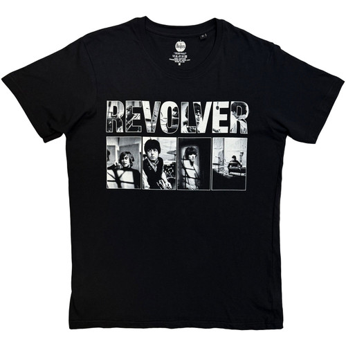 The Beatles Unisex T-Shirt Revolver Portraits (Black)