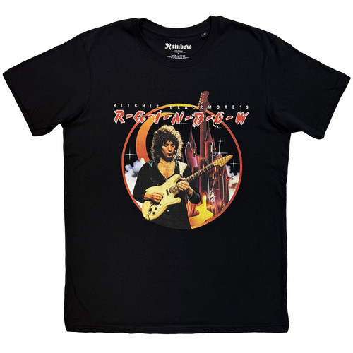 Rainbow Unisex T-Shirt Richie Blackmore Rainbow (Black)