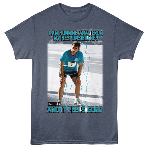 The Office Feels Good Navy Heather T-Shirt