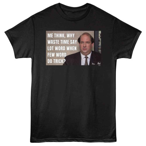 The Office Few Word Black T-Shirt