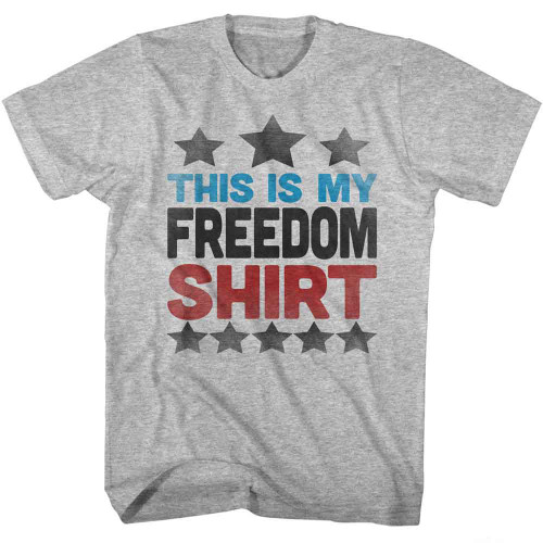 USA Collection This Is My Freedom Shirt Gray Heather T-Shirt