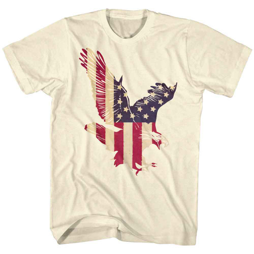 USA Collection Patriotic Design Natural T-Shirt