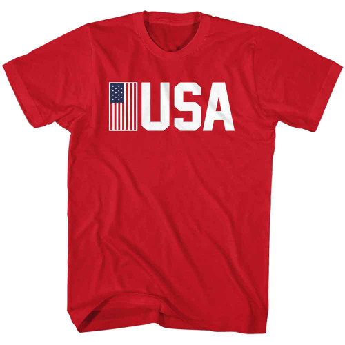 USA Collection Patriotic Design Red Classic T-Shirt