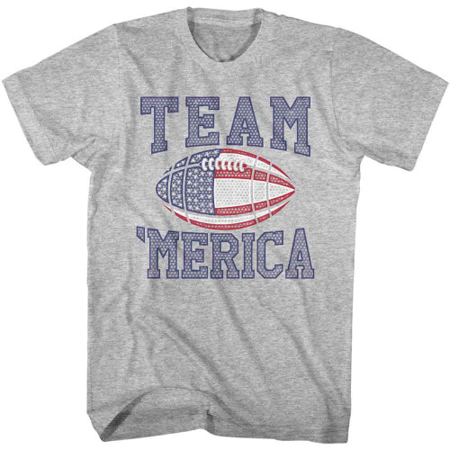 USA Collection Patriotic Design Gray Heather T-Shirt
