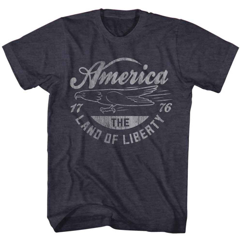 USA Collection Patriotic Design Navy Heather T-Shirt