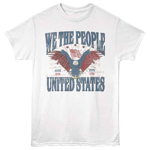 USA Collection We The People White T-Shirt