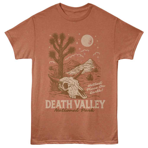 National Parks Hottest Place On Earth Rust Heather T-Shirt