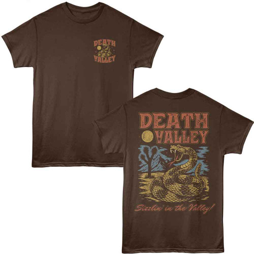 National Parks Rattlesnake Sizzlin Valley Dark Chocolate T-Shirt