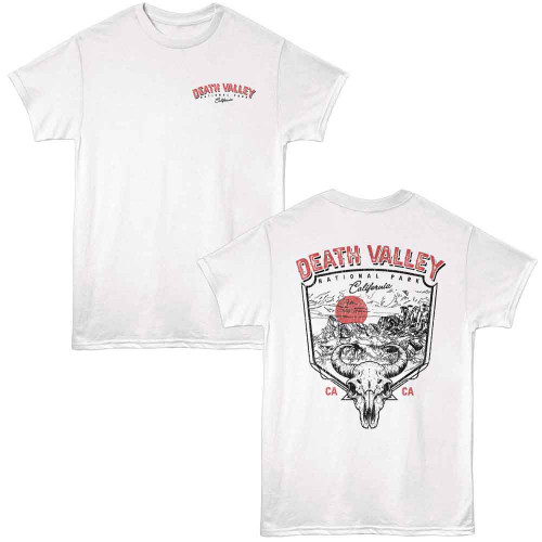 National Parks Skull And Landscape White T-Shirt