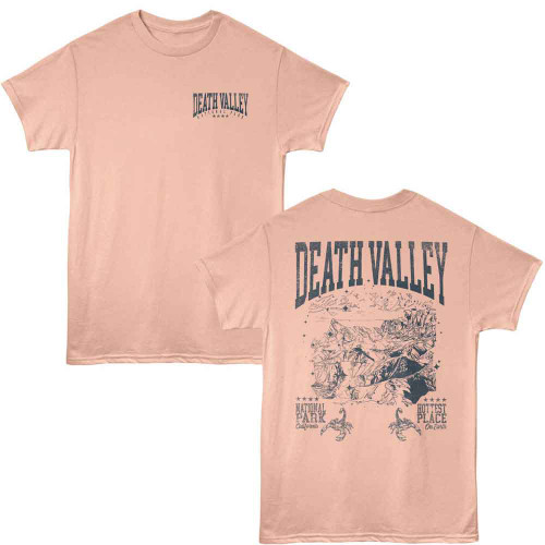 National Parks Hottest Place Peach T-Shirt