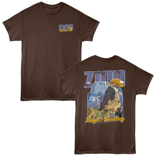 National Parks Angels Landing Dark Chocolate T-Shirt