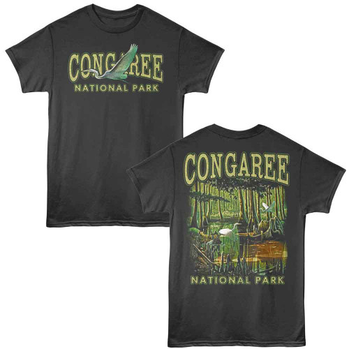 National Parks Congaree Bird Swamp F B Smoke T-Shirt