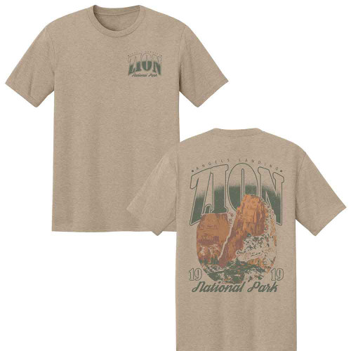 National Parks Angels Landing 1919 F B Triblend Desert Tan Heather T-Shirt