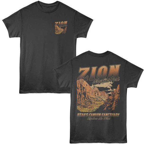 National Parks Zion Canyon Sanctuary F B Smoke T-Shirt