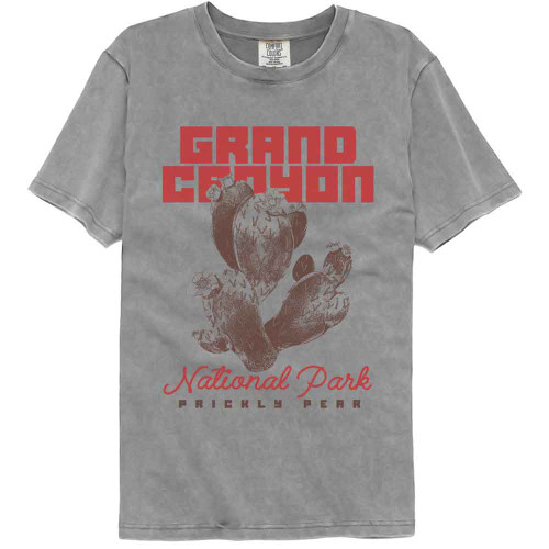 National Parks Grand Canyon Prickly Pear Gray Comfort Colors T-Shirt