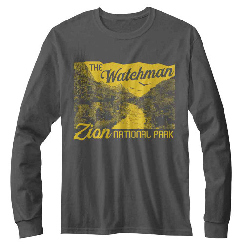 National Parks Watchman Charcoal Gildan Long Sleeve Shirt