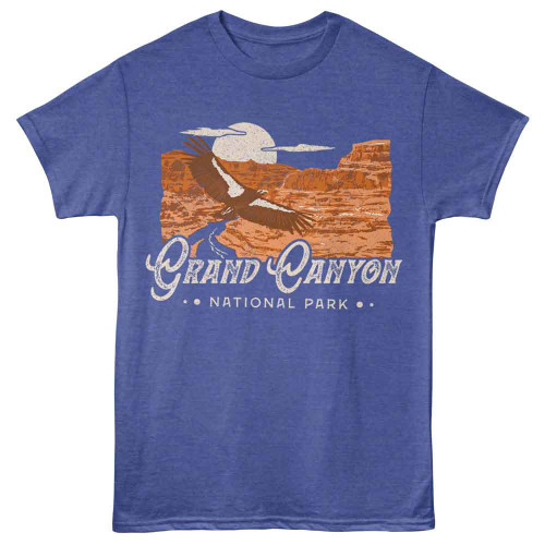 National Parks Grand Canyon Bird Royal Heather T-Shirt