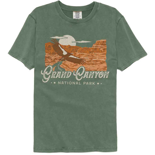 National Parks Grand Canyon Bird Moss Comfort Colors T-Shirt