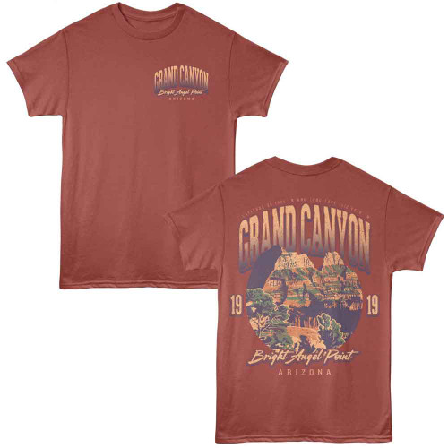 National Parks Bright Angel Point F B Terracotta T-Shirt