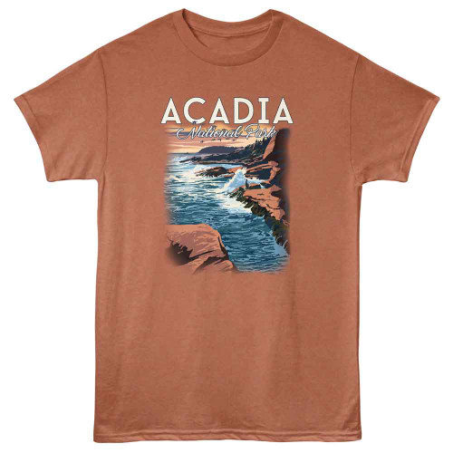 National Parks Acadia Np Rust Heather T-Shirt