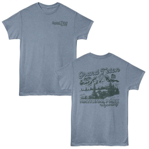 National Parks Grand Teton Wyoming Indigo Heather Classic T-Shirt