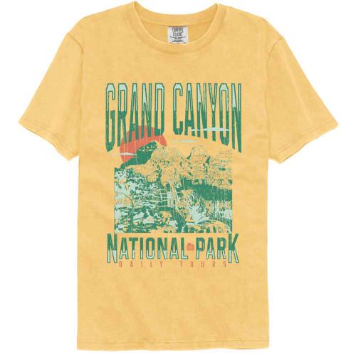 National Parks Grand Canyon Tours Mustard Comfort Colors T-Shirt