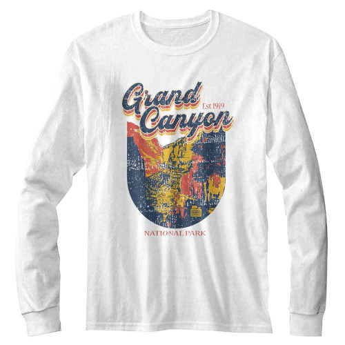 National Parks Grand Canyon Est 1919 White Long Sleeve Shirt
