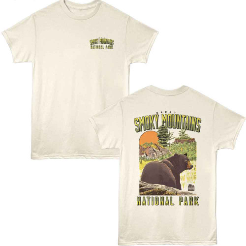 National Parks Bear Landscape F B Natural T-Shirt