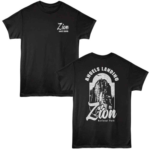 National Parks Angels Landing F B Black T-Shirt