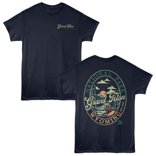 National Parks Grand Teton Navy T-Shirt
