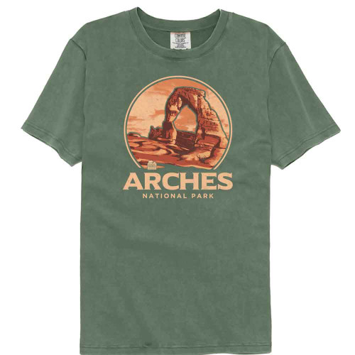 National Parks Arches Moss Comfort Colors T-Shirt