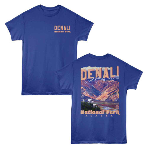 National Parks Denali F B Royal T-Shirt